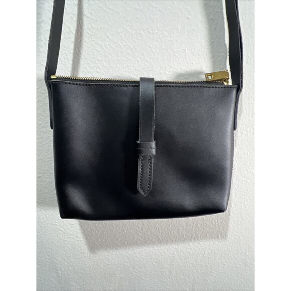 J. Crew Parker Crossbody Bag Leather Black Small Purse Classic - Picture 1 of 7